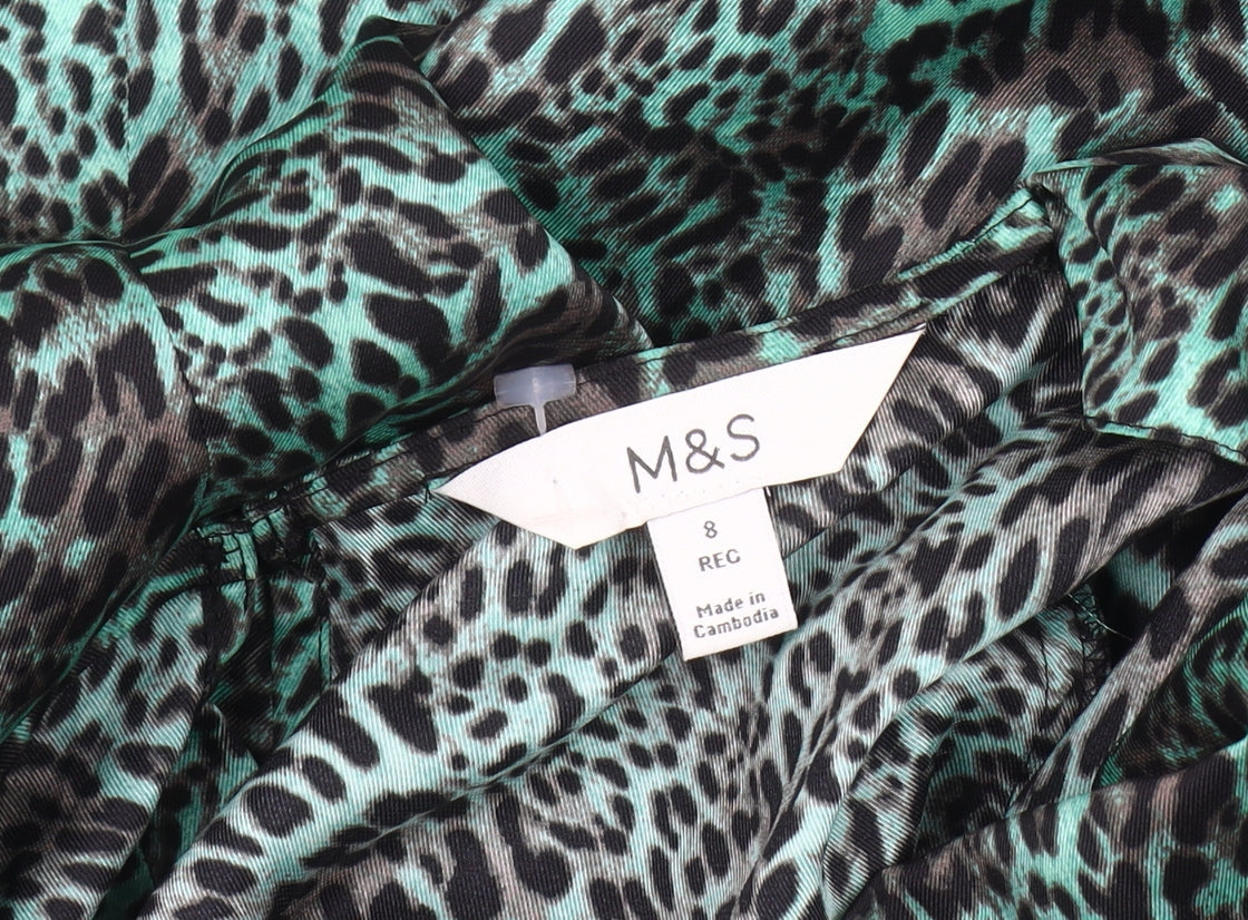 Marks and Spencer Animal Print Blouse Size 8