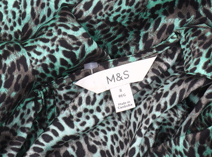 Marks and Spencer Animal Print Blouse Size 8