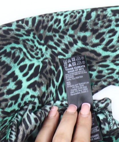 Marks and Spencer Animal Print Blouse Size 8