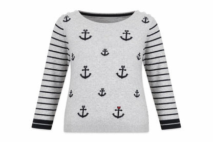 Womens UK Size 14 Heyton Grey Pullover Jumper