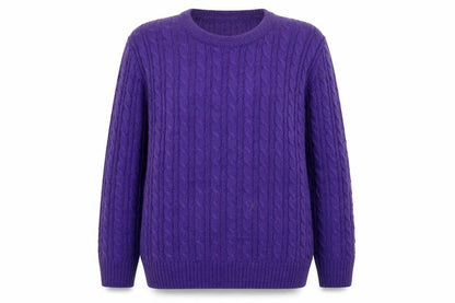Womens UK Size M CHIC Purple Pullover Jumper