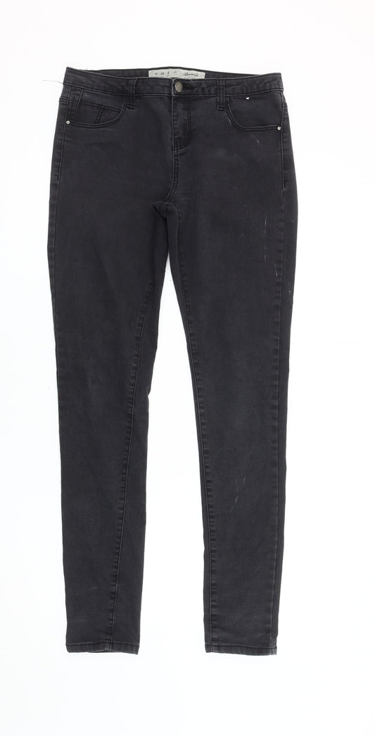 Denim Co. Women's Black Skinny Jeans Size 12