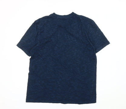 Next Men's Blue Surf Print T-Shirt Size L