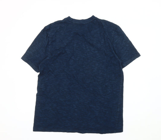 Next Men's Blue Surf Print T-Shirt Size L