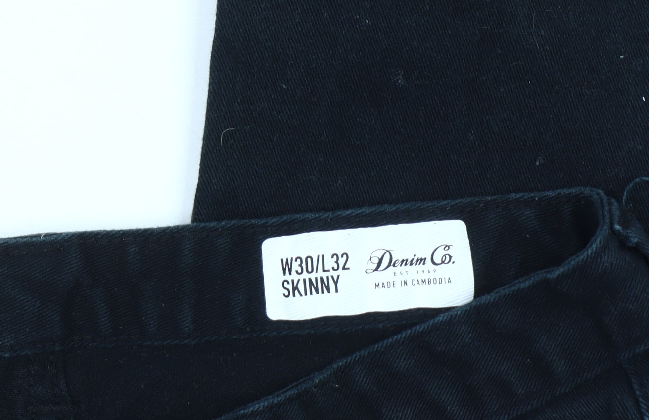 Denim Co. Black Skinny Jeans Size L32 for Women