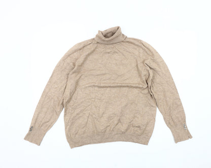 Womens UK Size 14 M&Co Beige Pullover Jumper