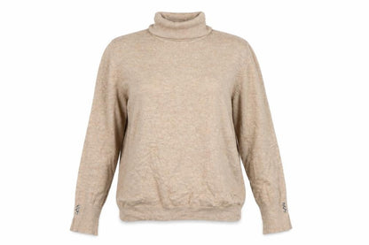Womens UK Size 14 M&Co Beige Pullover Jumper
