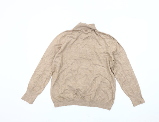 Womens UK Size 14 M&Co Beige Pullover Jumper