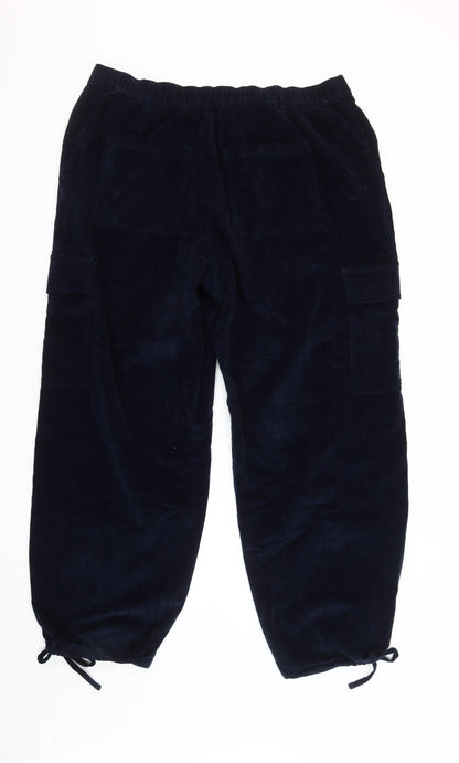 Tu Women's Blue Cargo Trousers, Size 20