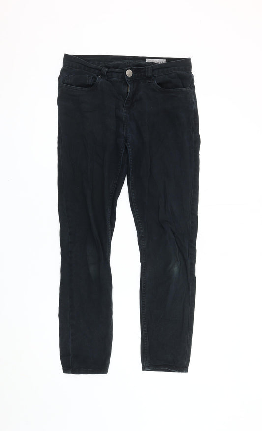 Denim Co Men's Black Skinny Jeans, Size 28