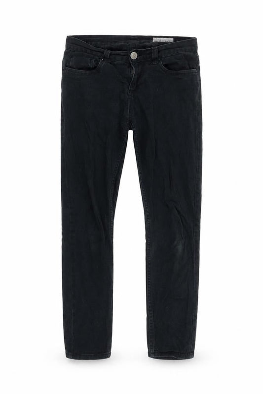 Front view of Denim Co Men's Black Skinny Jeans, size 28
