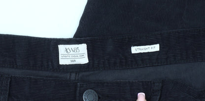 ACW85 Men's Black Corduroy Trousers 36R
