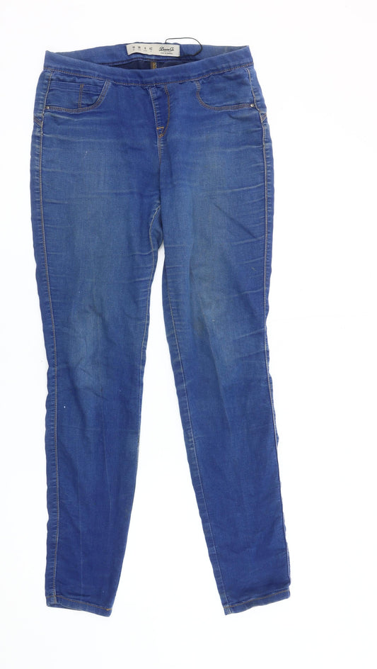 Denim Co Women's Blue Skinny Jeans Size 10