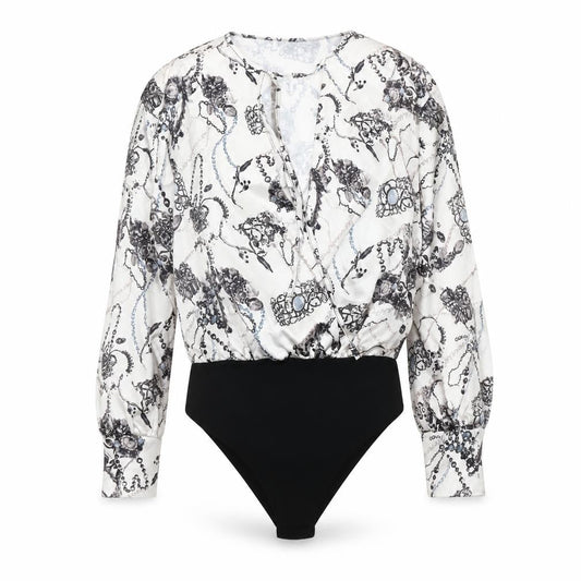 I SAW IT FIRST Women's Multicoloured Floral Bodysuit Size 10