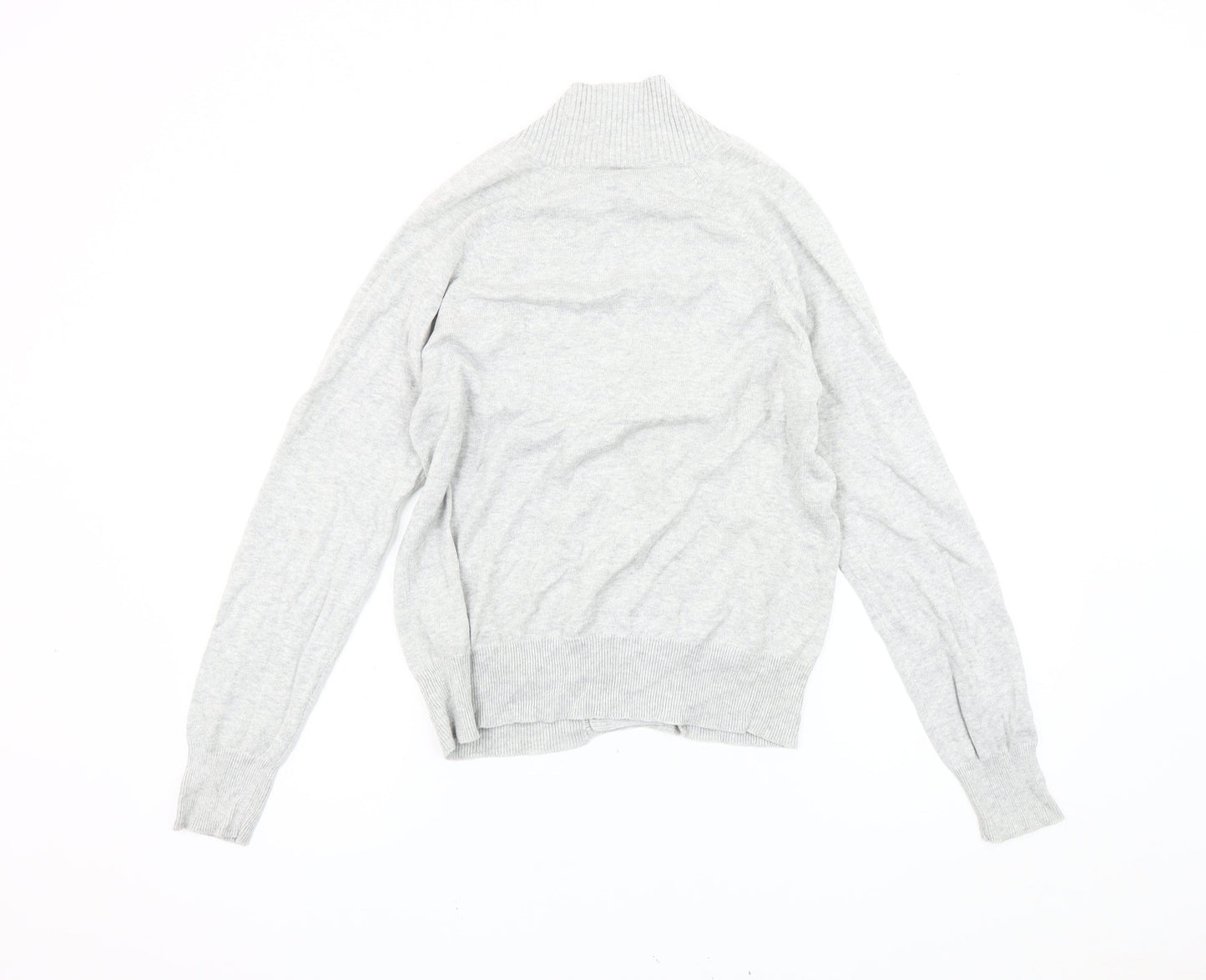 Topman Men's Grey Cotton Cardigan Size S