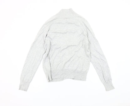 Topman Men's Grey Cotton Cardigan Size S