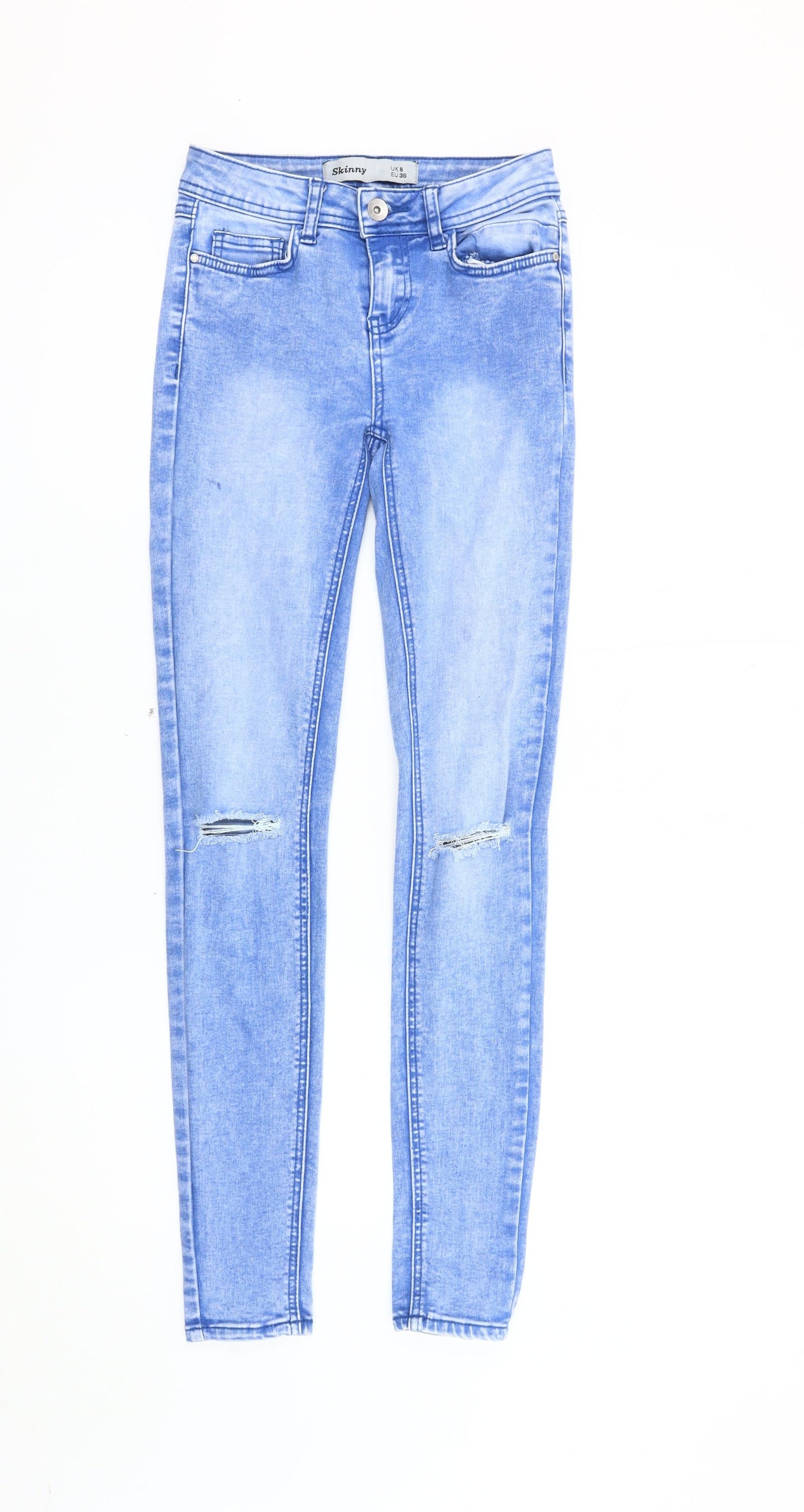 New Look Women's Blue Skinny Jeans Size 8