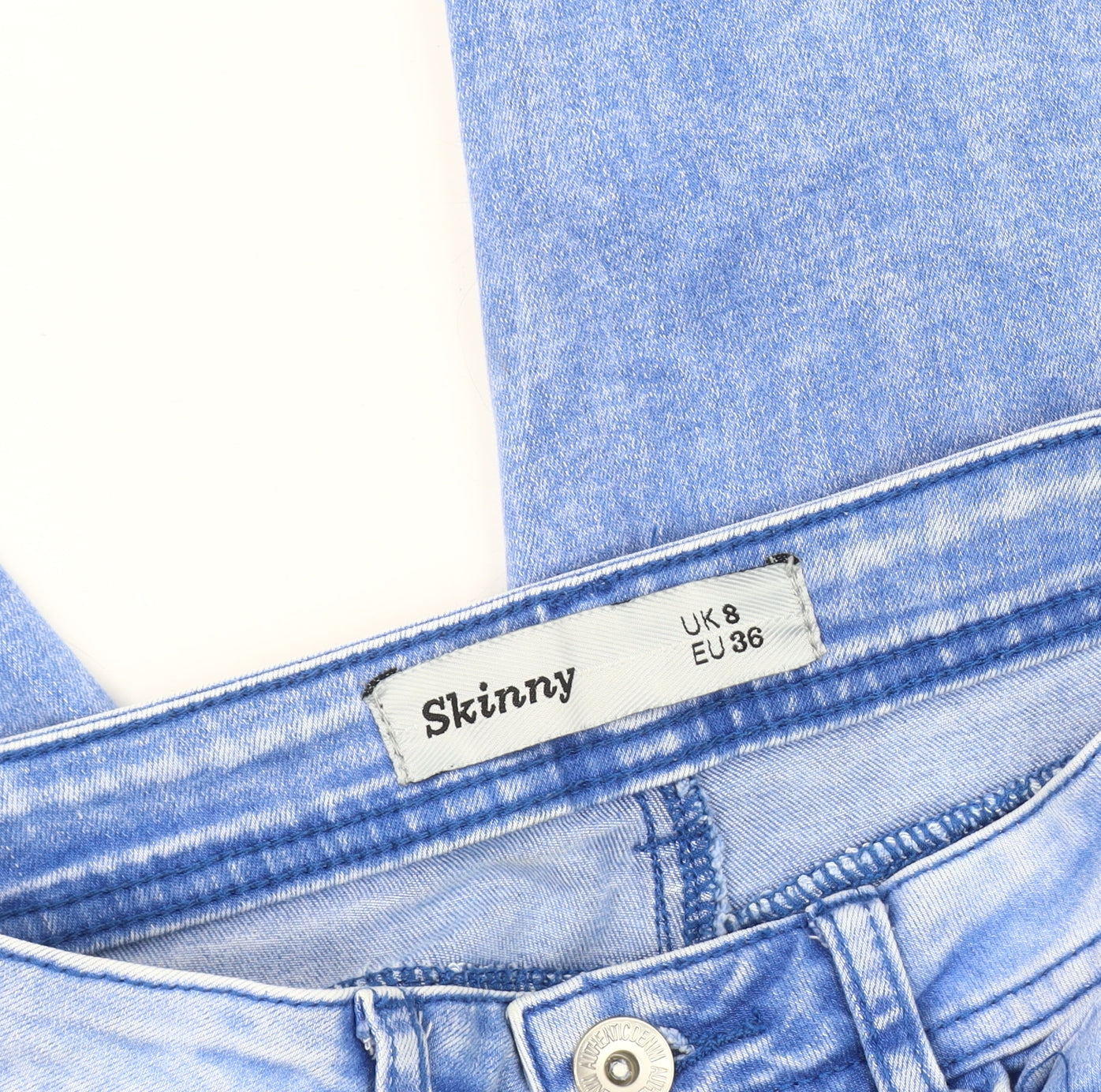 New Look Women's Blue Skinny Jeans Size 8