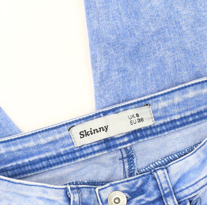 New Look Women's Blue Skinny Jeans Size 8