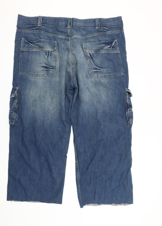 George Men’s Blue Cargo Denim Jeans Size 42