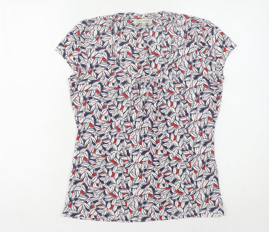 Laura Ashley Women's Multicoloured Floral T-Shirt, Size 10