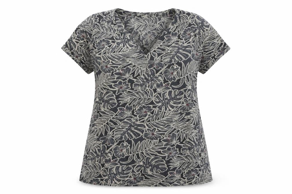 Womens UK Size 12 Fat Face Grey  T-Shirt