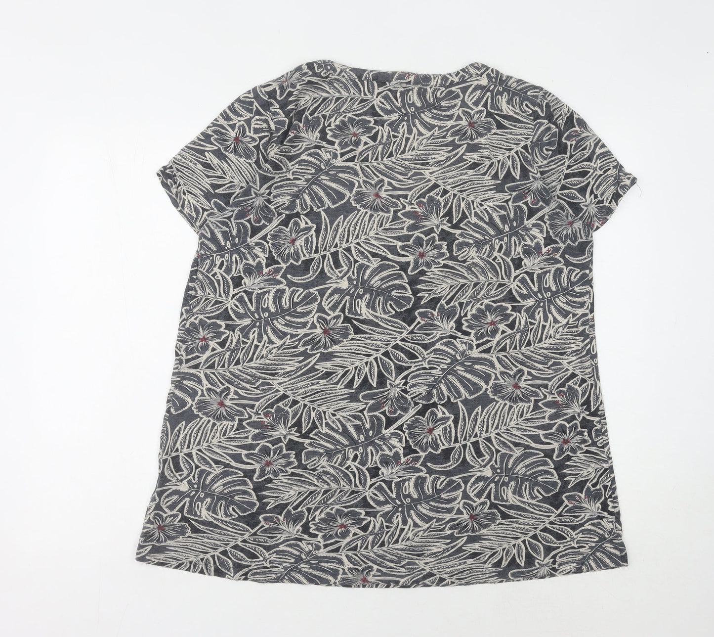 Womens UK Size 12 Fat Face Grey  T-Shirt