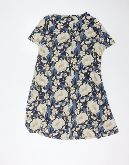Fat Face Women's Multicoloured Floral Dress Size 12