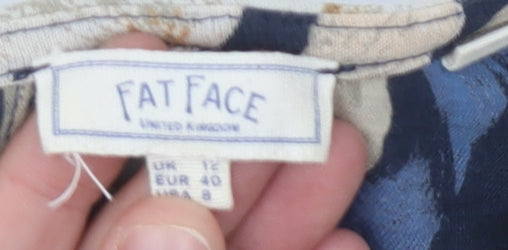 Fat Face Women's Multicoloured Floral Dress Size 12