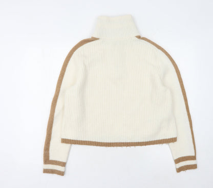 Womens UK Size S MNG Ivory Pullover Jumper