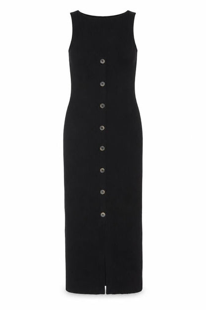 Bershka Women's Black Long Bodycon Dress Size 8