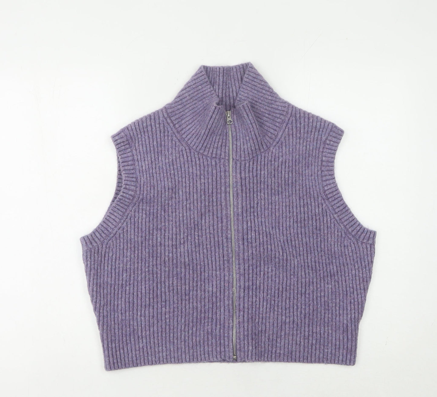 Womens UK Size M Weekday Purple Vest Jumper
