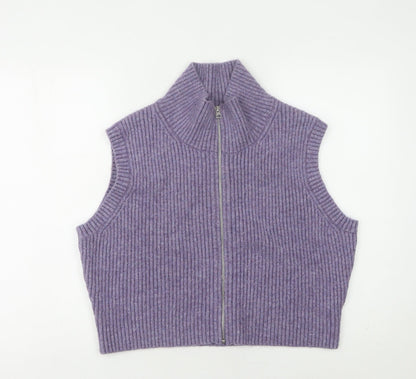 Womens UK Size M Weekday Purple Vest Jumper