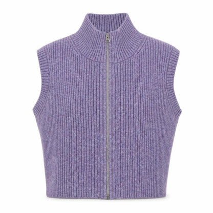 Womens UK Size M Weekday Purple Vest Jumper