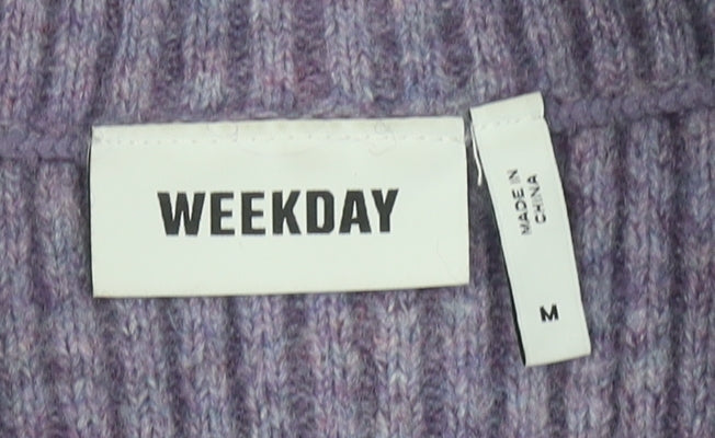Womens UK Size M Weekday Purple Vest Jumper