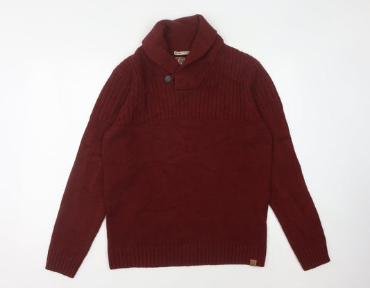 Tokyo Laundry Men's Red Pullover Jumper Size M