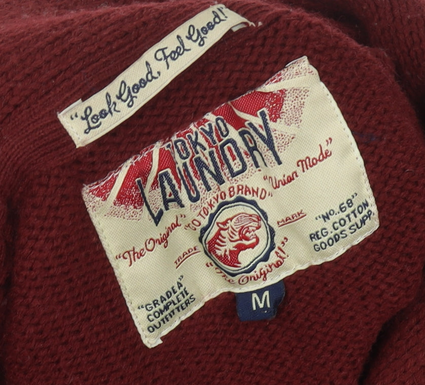 Tokyo Laundry Men's Red Pullover Jumper Size M
