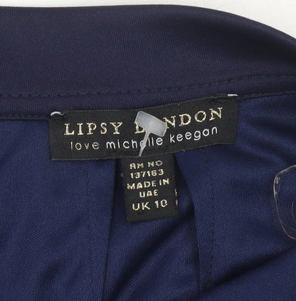 Lipsy Women's Blue Lace Pencil Skirt Size 10