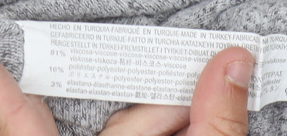 Stradivarius Women's Grey A-Line Dress Size 8