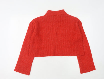 Womens UK Size 10 H&M Red Pullover Jumper
