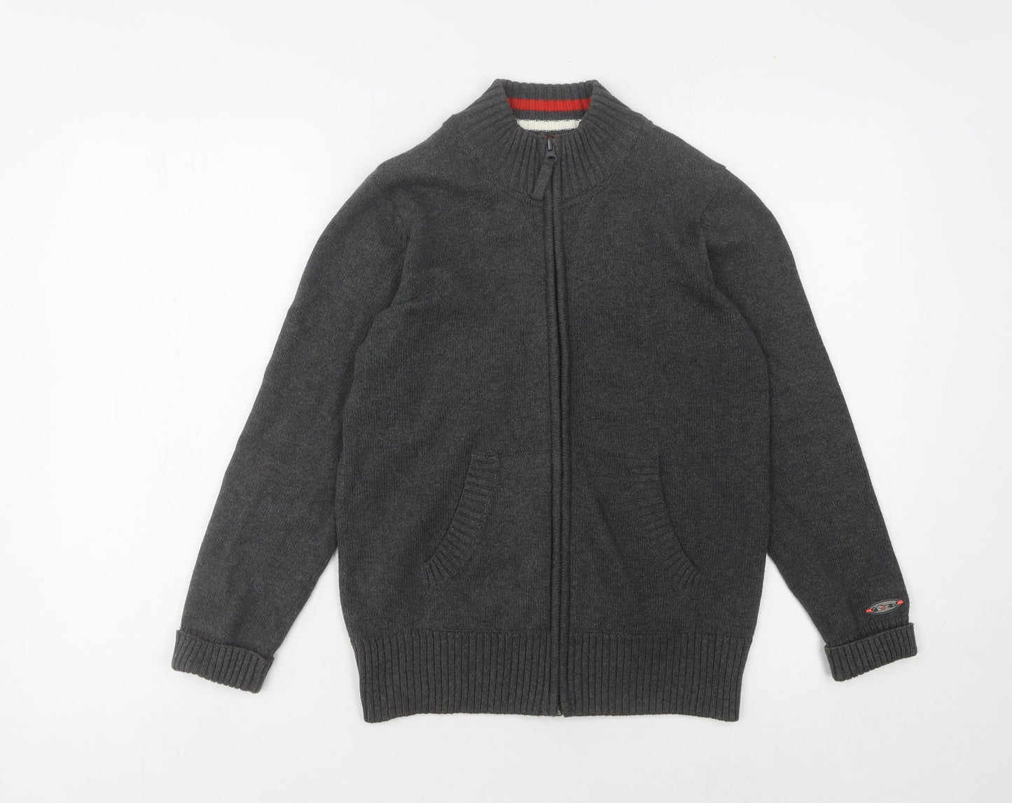 Marks and Spencer Boys Grey Full Zip Jumper 11-12 Years