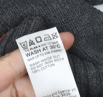 Marks and Spencer Boys Grey Full Zip Jumper 11-12 Years