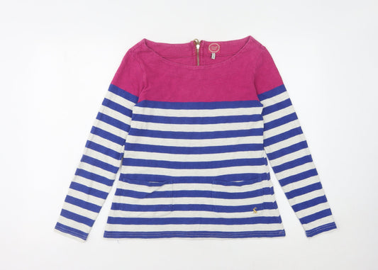 Womens UK Size 8 Joules Multicoloured Basic T-Shirt