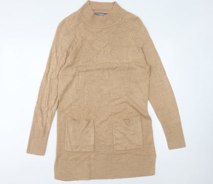Principles Women's Beige Long Sleeve Shift Dress, Size 10