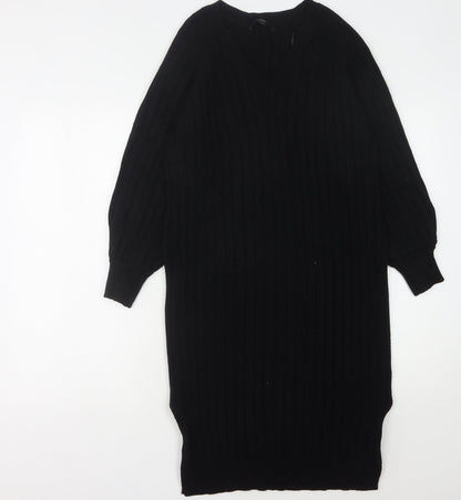 Next Women's Black Jumper Dress in Medium Size