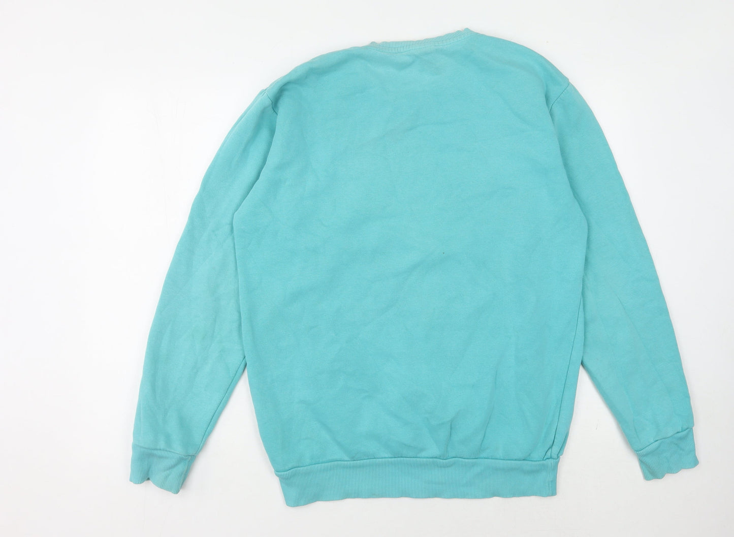 Mens UK Size M Reebok Blue Pullover Sweatshirt