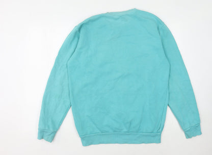 Mens UK Size M Reebok Blue Pullover Sweatshirt