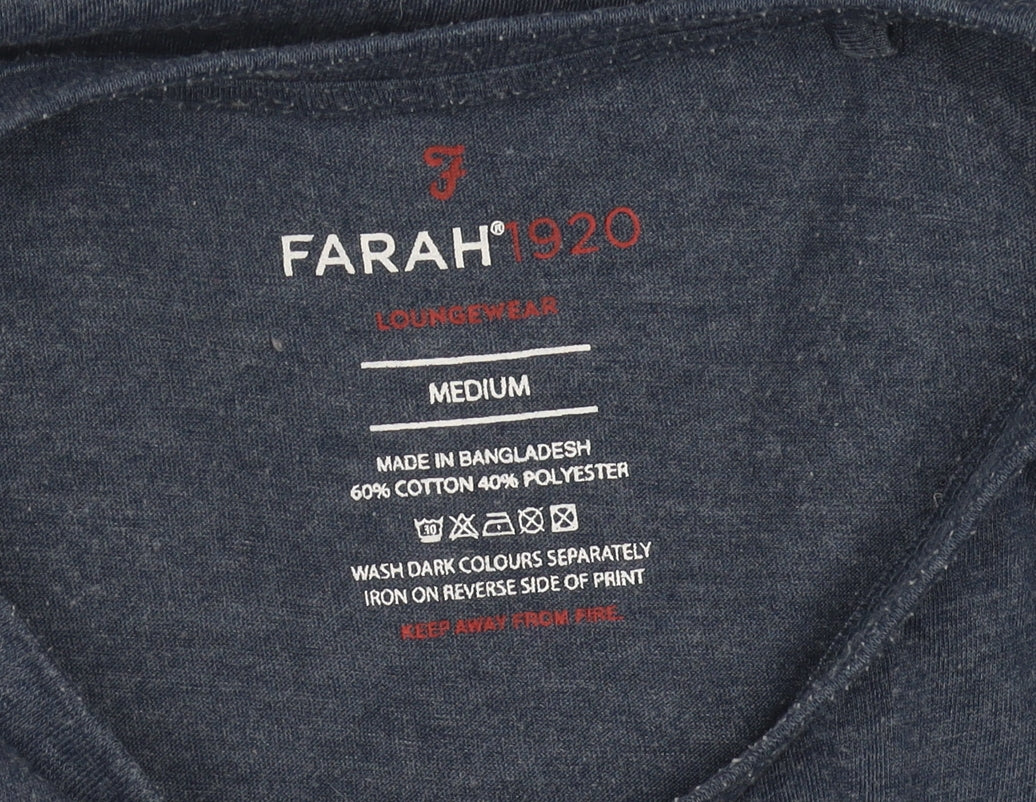 Mens UK Size M Farah Blue  T-Shirt