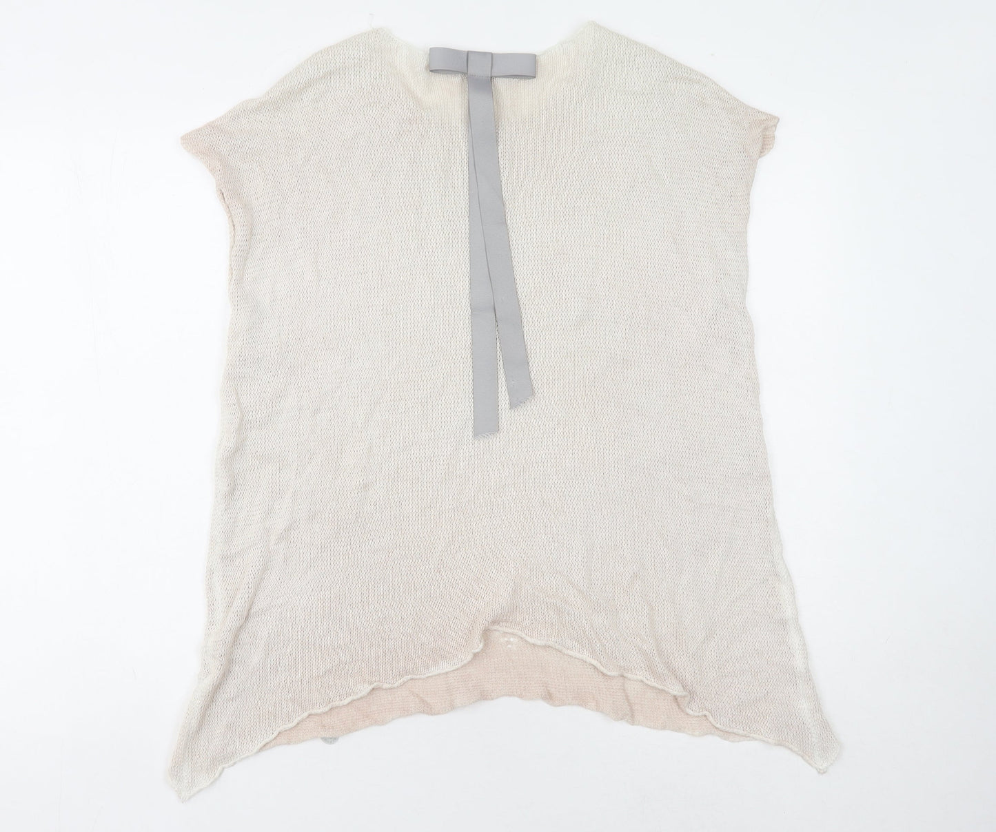 ENNYWEAR Women's Beige Knit Pullover Jumper