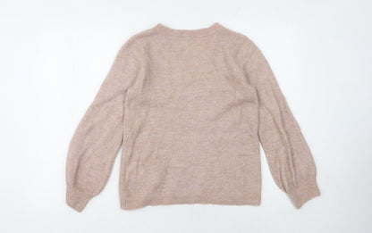Womens UK Size XS Fransa Beige Pullover Jumper